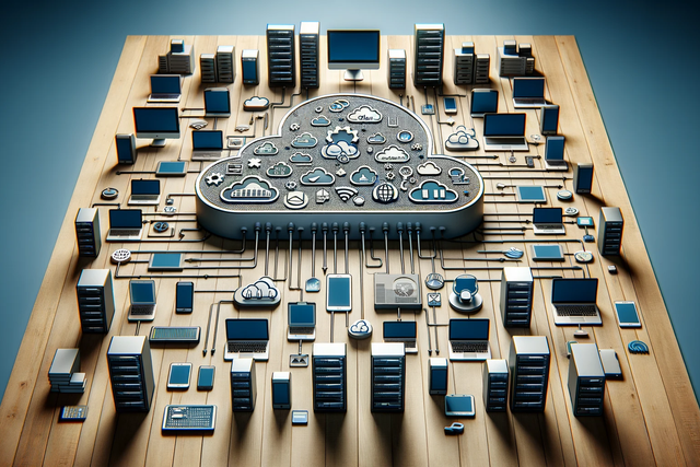 Another graphic of a public cloud deployment model.